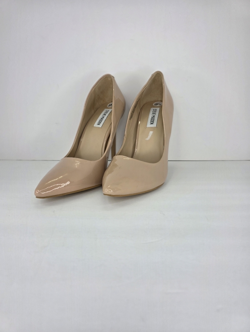 Steve Madden Women’s Klory Stiletto Camel Patent Leather Style Pumps Size 9.5M - Picture 4 of 16